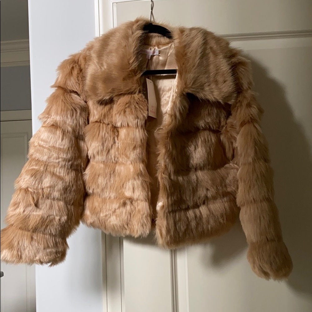 Taupe Fur Coat